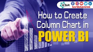 how to create column chart in power bi | types of charts in power bi | ksr datavizon