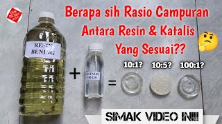 Rasio Perbandingan Campuran Resin & Katalis yang Sesuai Agar Hasilnya Sempurna || UUK RESIN ART screenshot 2