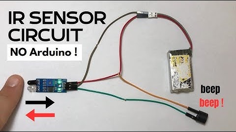The Simplest IR Sensor Circuit without Arduino