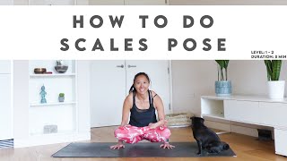 How To Do Scale Pose - Tolasana | Lydia Lim Yoga