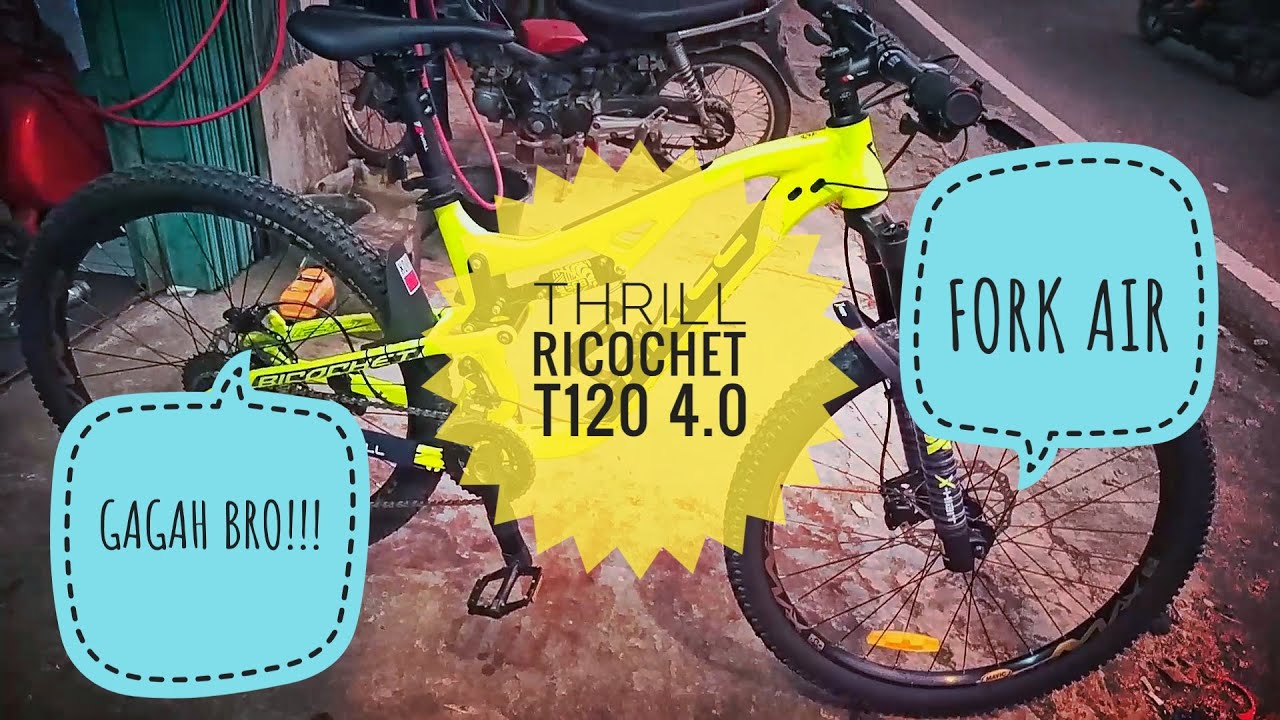 REVIEW THRILL RICOCHET T120 4.0 TAHUN 2020, MTB CROSS COUNTRY FULLSUS ...