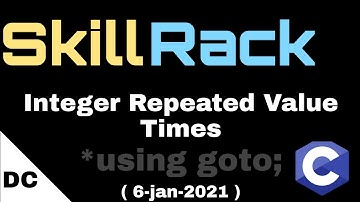 skillrack daily challenge | Integer Repeated Value Times | 6-jan-2021