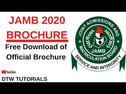 JAMB 2020 Brochure - (Free Download of Official Jamb Brochure)