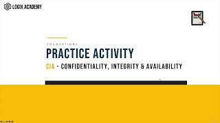003 Practice Activity The CIA Triad