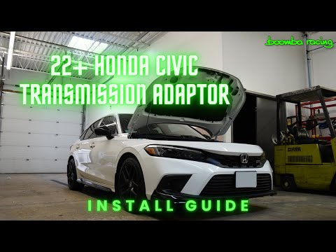 How to Install | 22+ Civic Transmission Adaptor @BoombaRacing