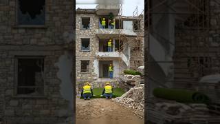 Abandoned Stone House Transformation | Unreal Exterior Restoration Timelapse #timelapse #viralvideo