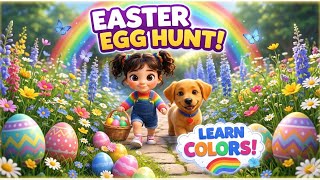 Elana & Cooper’s Easter Egg Hunt 🐣 Learn Colors for Toddlers | Easter Special