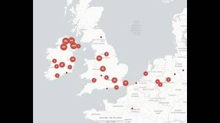 Paper Trail Memorial Map of Lives Lost in the Northern Ireland Troubles 1966 Onwards