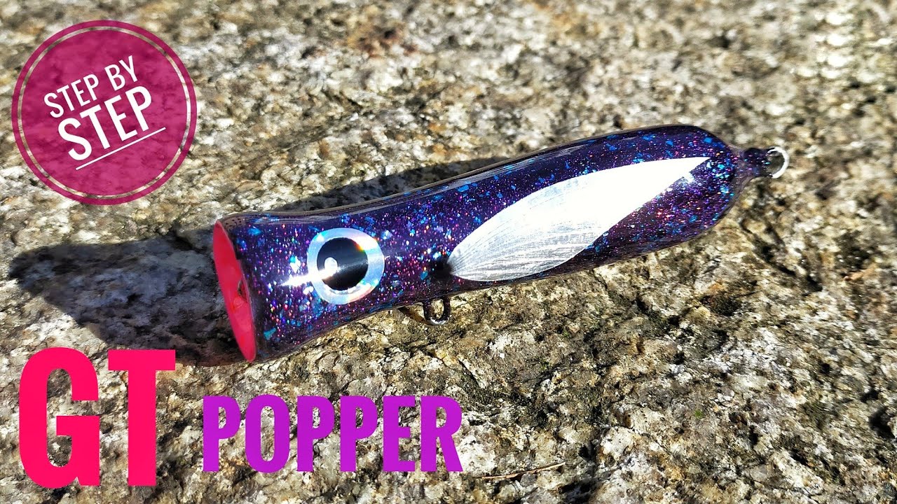 How To Make Popper Lure Out Of Paintbrush part 1 YouTube