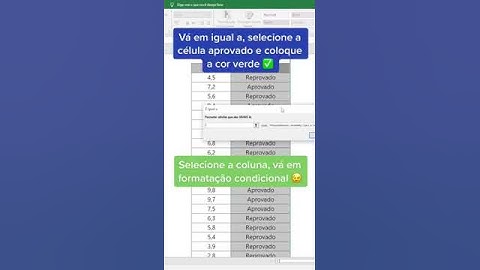 ✅Dica do dia - formatação condicional #shorts #excel #dicas
