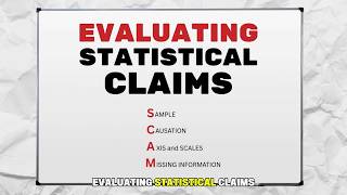 Evaluating Statistical Claims: The SCAM Framework