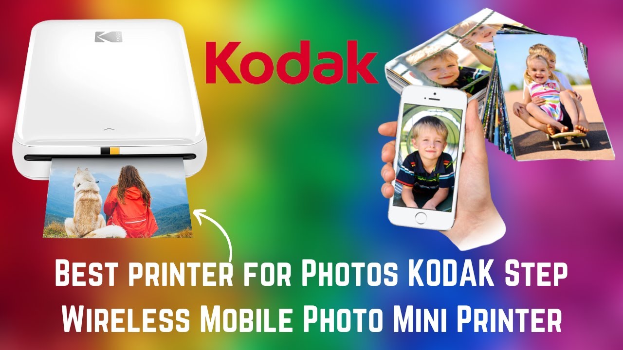 KODAK Step Wireless Mobile Photo Mini Impresora Color (blanco) Go Bundle,  2x3