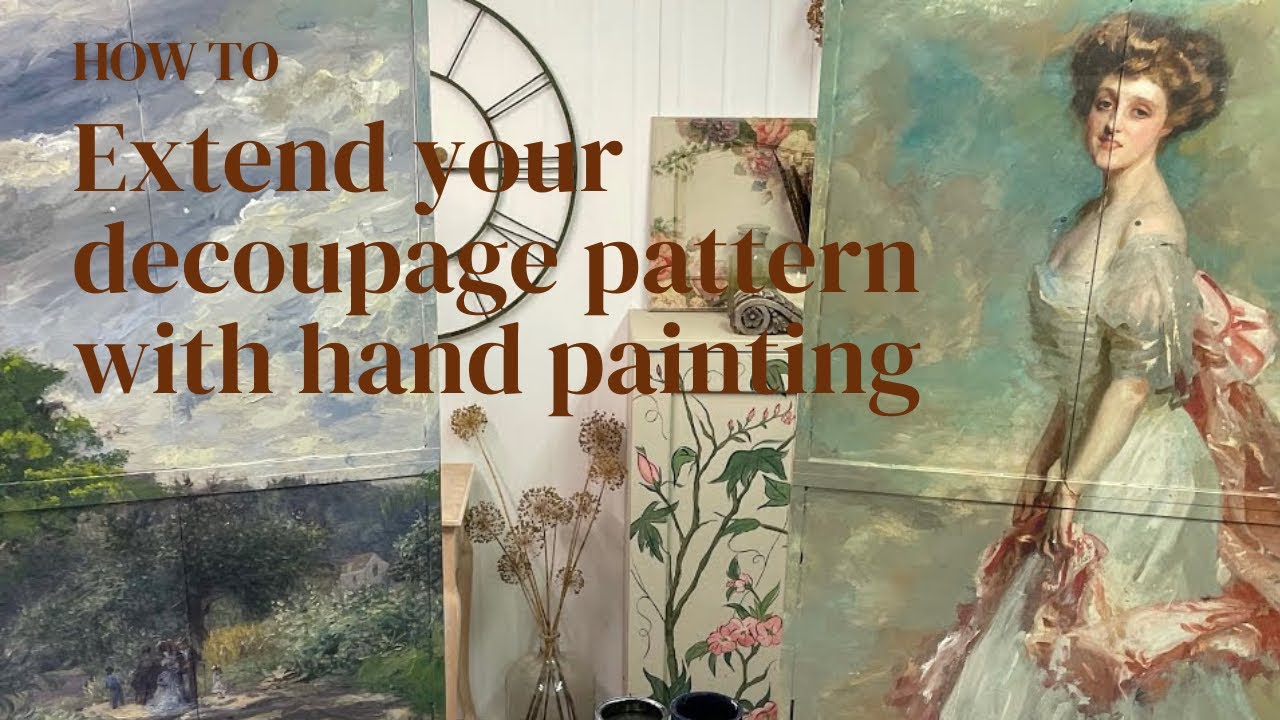 Furniture Découpage Two different applications.