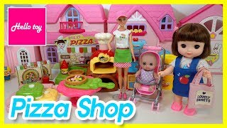 Baby doll Pizza shop play-doh toys play  #HelloToy