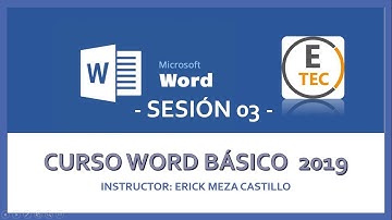 CURSO WORD 2019 - SESIÓN 03