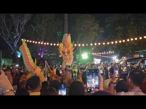 Penang Snake Temple Dragon Dance 2025 #舞龙 - YouTube