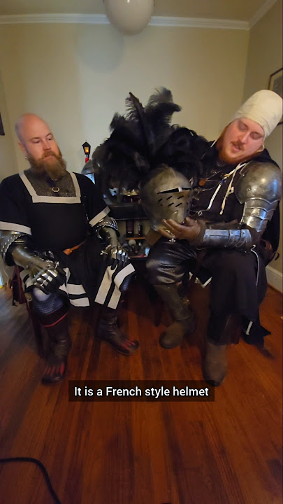 Difference between an armet and closed helm! #medievalhistory #cosplay