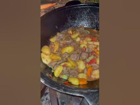 Говядина с ОВОЩАМИ и картошкой В КАЗАНЕ #shorts #казан #мясо - YouTube