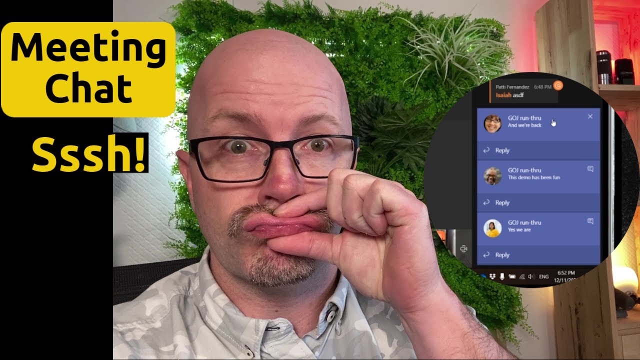 Mute noisy chat in a Microsoft Teams meeting YouTube