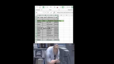 Adjust rows  and columns  in excel  # beginner & Pro excel #excelshortcuts  #exceltricks #exceltips