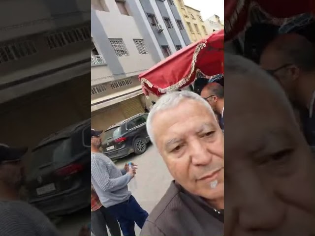 وقفة تضامنية مع فلسطين امام مسجد رياض السلام بمكناس المغرب class=