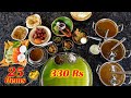    25 items in a plate with unlimited rice  parotta  for 333 inr at karur