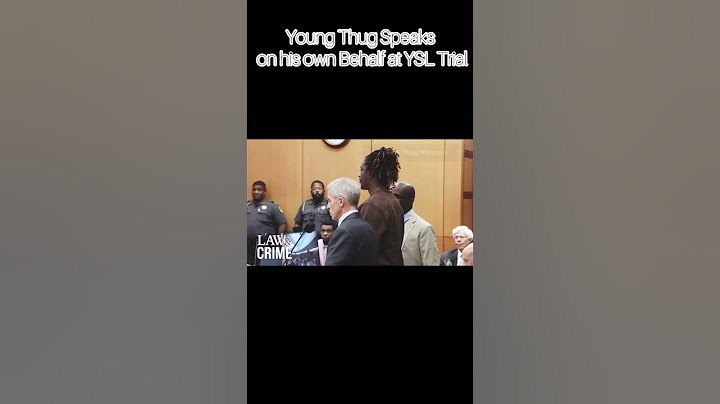 Young Thug gives Heartfelt Speech before walking out of YSL Trial