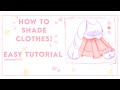 🤍༉‧₊˚✧how to shade clothes | tutorial | gacha life/club ༉‧₊˚✧✉️