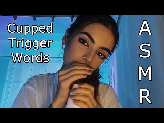 ASMR// cupped trigger words in Spanish (mouth sounds)