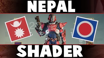 Destiny Nepal Shader And Emblem Showcase - ALL CHARACTERS!