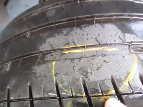 パンク　両面焼き付け修理　八王子　Mベンツ　245/40R17