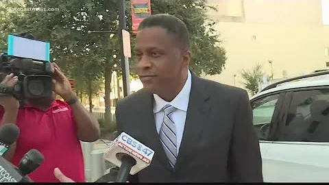 Reginald Brown offers comment at the end of second...