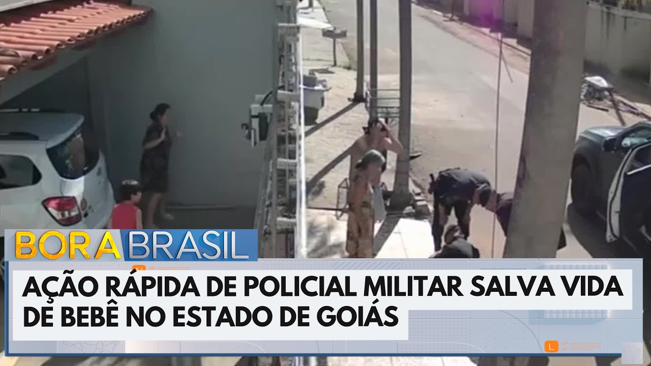 Policial salva vida de menino engasgado com bala