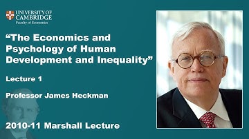 2010-11 Marshall Lecture Day 1 - Professor James Heckman
