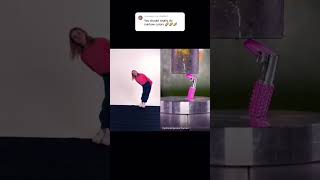 Thumbnail for What would you squish in the Hydraulic Press? #shorts #hydraulicpressgirl #oddlysatisfying #rainbow