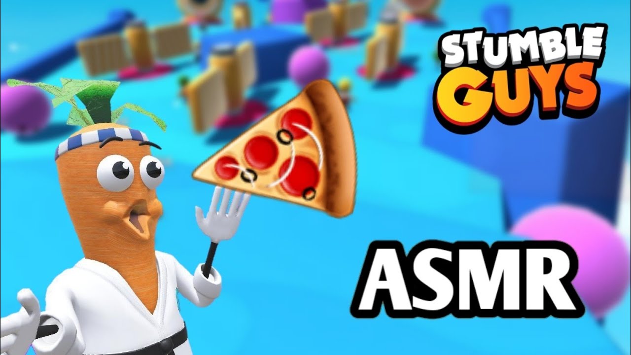 ASMR 💤 COMIENDO PIZZA 🍕 STUMBLE GUYS + BAILE ÉPICO