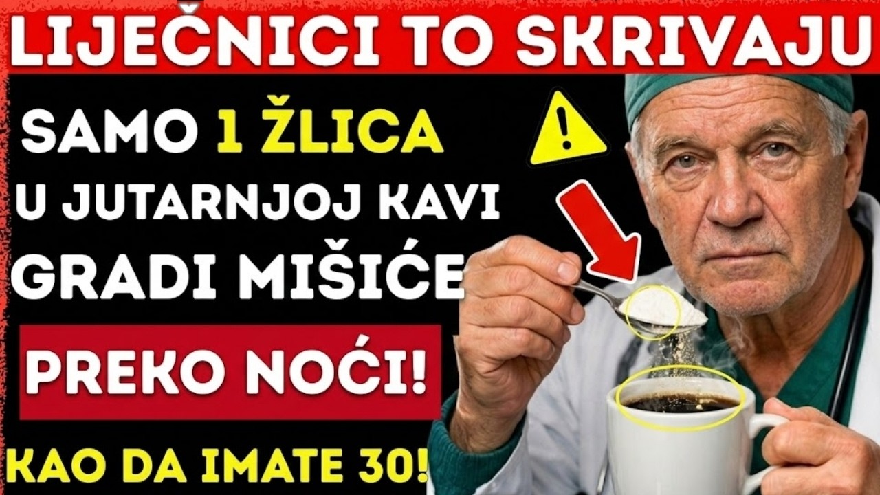 Poslije 60? Dodajte OVO U Jutarnju Kavu I Pogledajte Što Se Događa S Mišićima