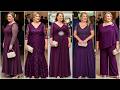 Gorgeous Deep Purple Plus Size Dresses To Wear To Your Son's Wedding