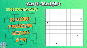 Sudoku Problem Series 99 : Anti-Knight