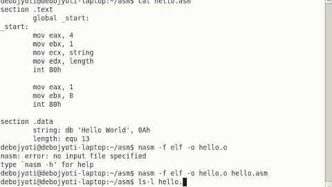 Assembly Language Tutorial #6 Running Hello World