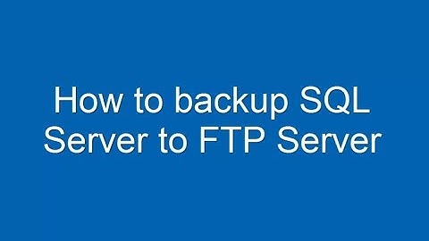 Learn how to backup SQL Server to FTP with SQLBackupAndFTP version 11