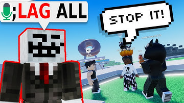 LAG SCRIPT Trolling in MIC UP Roblox! (FE PASTEBIN)