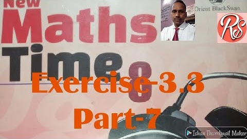 Class 8 Maths Exercise-3.3 Part-7