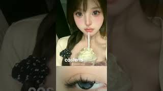 iceflower model 14.50mm dolly anime soft contact lens for cos #lenses #cosplayer #grayeye screenshot 5