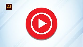 How To Draw The YouTube Music  Logo In Adobe Illustrator 2024 tutorial | MJ Graphics