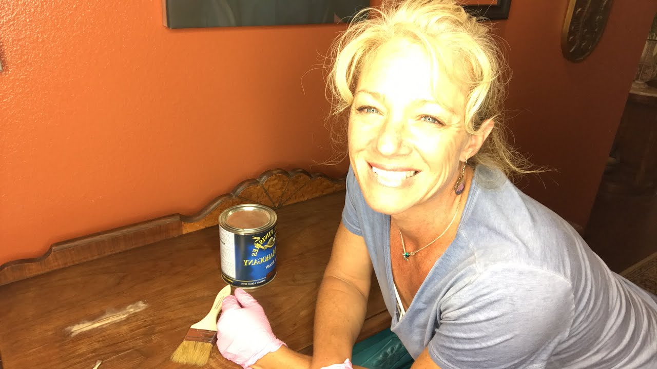 How to General Finishes Gel stain no prep easy application - YouTube