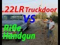 Can a .22LR penetrate a truck door?