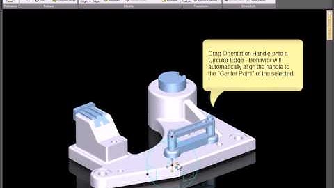Using the TriBall SmartSnap Orientation Handles in IRONCAD
