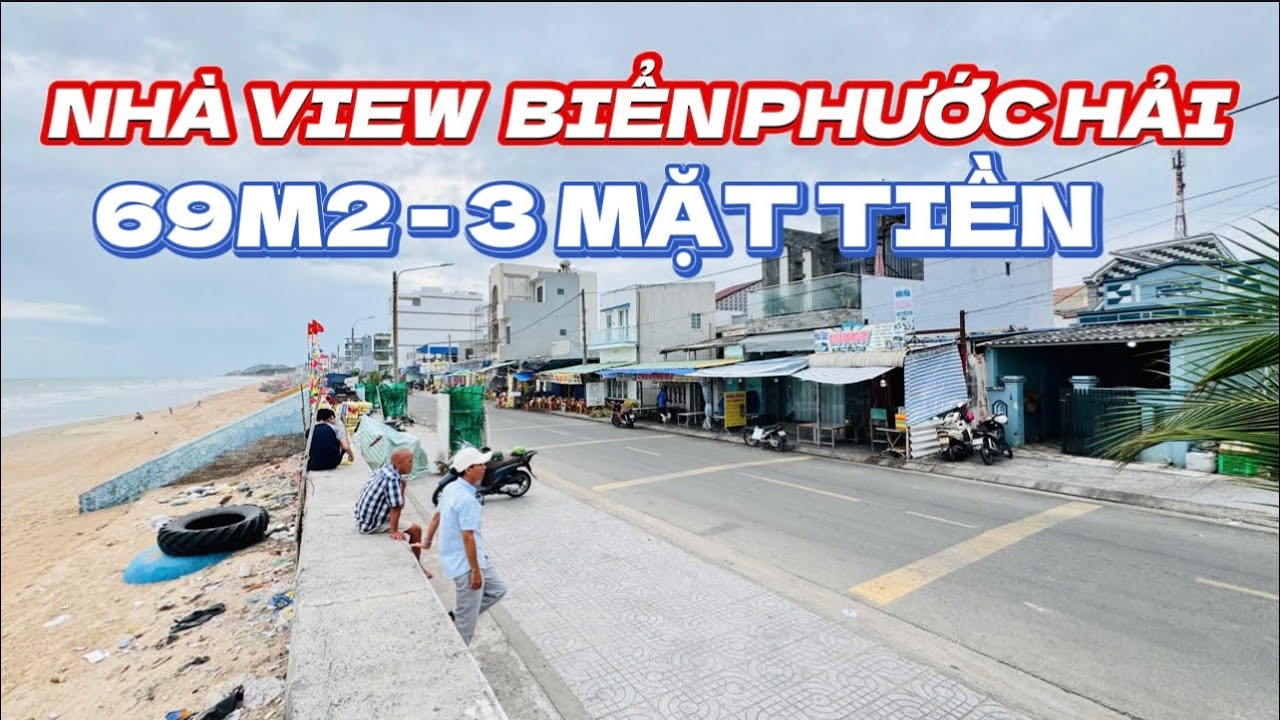 Bán căn nhà c4 mặt tiền bờ kè Phước Hải - BRVT. 3 mặt tiền thoáng. 