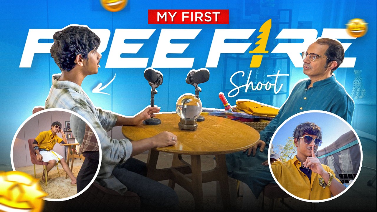 My First Free Fire Shoot 🔥🎬 | Mumbai📍| Free Fire Telugu Vlog  #dfg #freefire